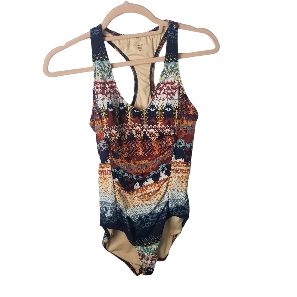 Garnet Hill Patchwork Floral One Piece Swimsuit - image 2